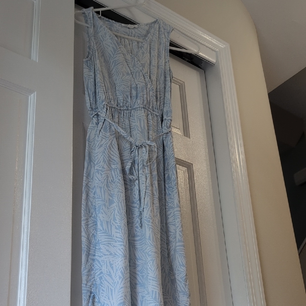 beachlunchlounge Light Blue One Shoulder Dress